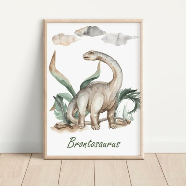 Plakat brontozaur